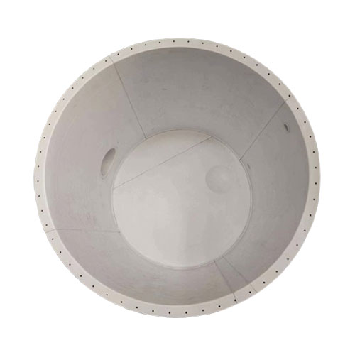 Lined fluorine storage tank