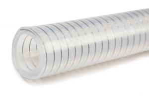 透明不锈钢螺旋增强硅胶软管