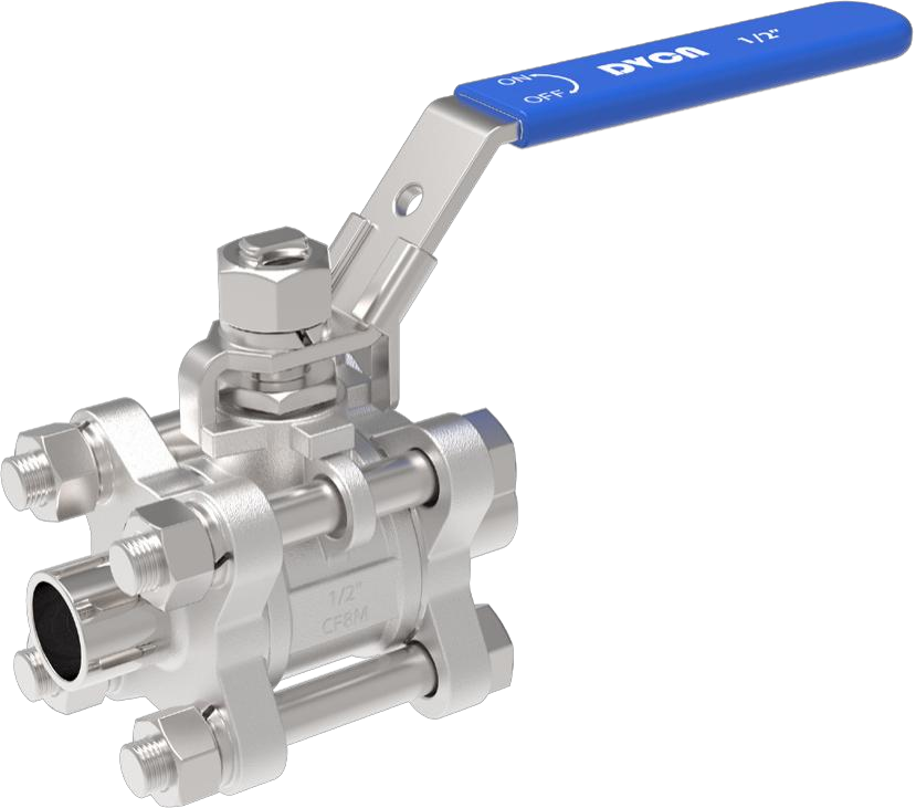 3片式手动对焊球阀 （ISO标准）