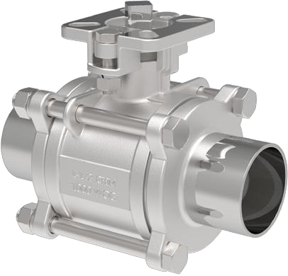 3片式高平台对焊球阀（ISO标准）