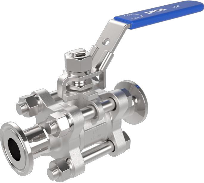 3片式手动快装球阀（ISO标准）