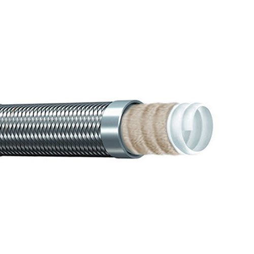 Stainless Steel Braided Extra Flexible Convoluted PTFE Hose (Glass Fiber Covered) TCGS