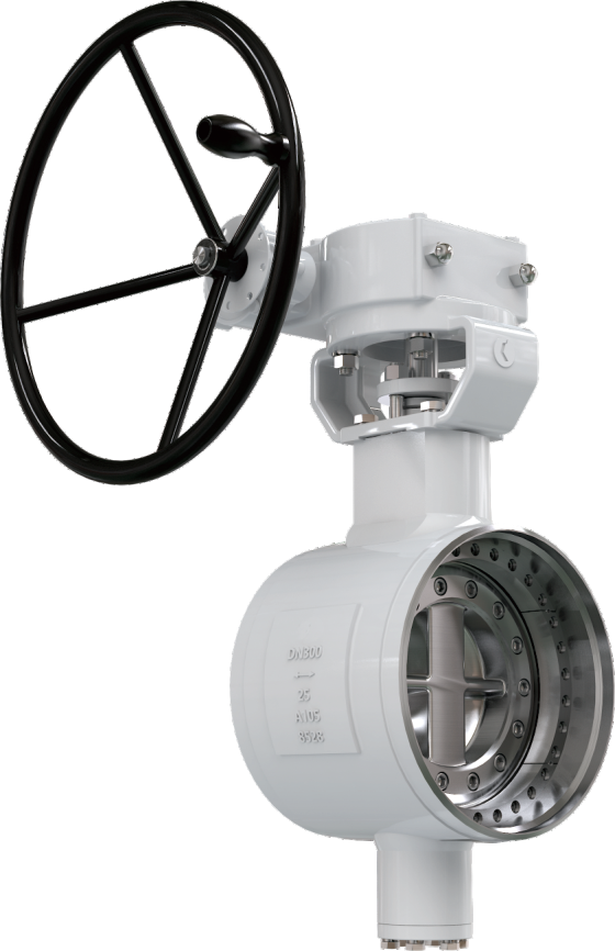 Bi-Directional Triple Eccentric Metal Hard-Seal Butterfly Valve, Butt-Welded Type