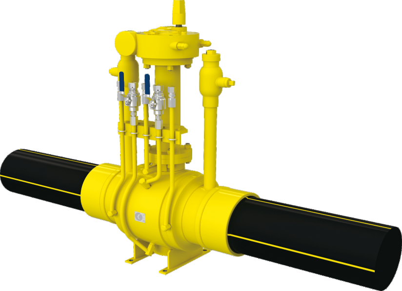 Fully Welded Ball Valve with PE End & Double Bleed
