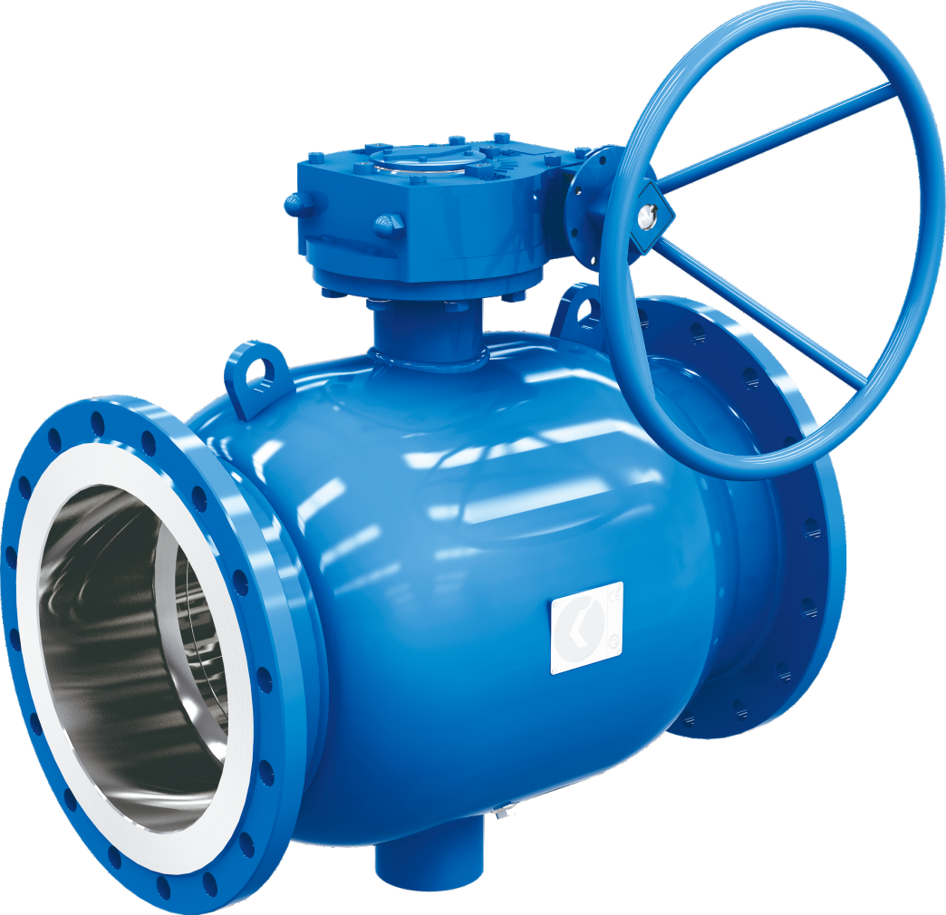 KML涡轮传动管焊球阀 法兰端